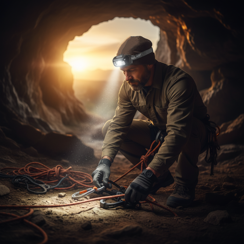 Rechargeable Lightweight LED Headlamp Flashlight