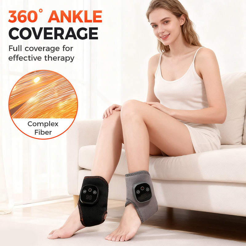 Portable Ankle Massager with Heat & Vibration