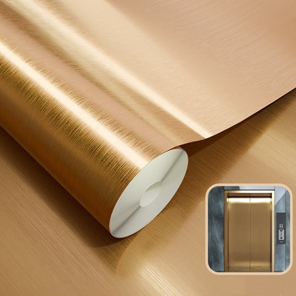 Self-Adhesive Brushed Metal Refrigerator Sticker