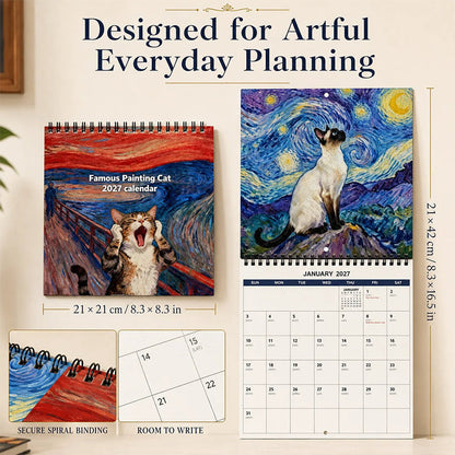 ⏳Limited-time 50% off🐱📅2027 Funny Cat Meme Calendar