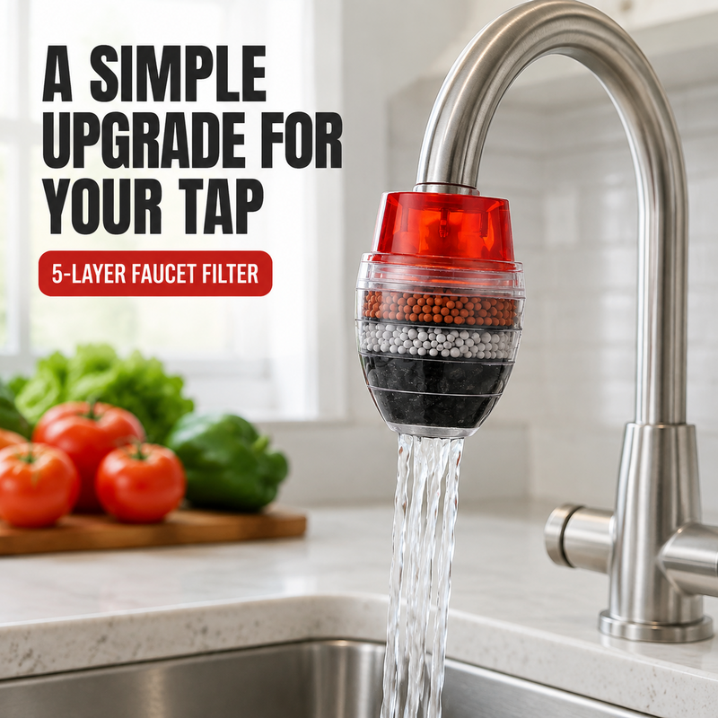 🥳 Hot Seller 🥳💞 Over 10,000 units sold! Water Purifier—5-stage filtration, splash-proof design, easy installation. Enjoy cleaner water—buy now! ✅