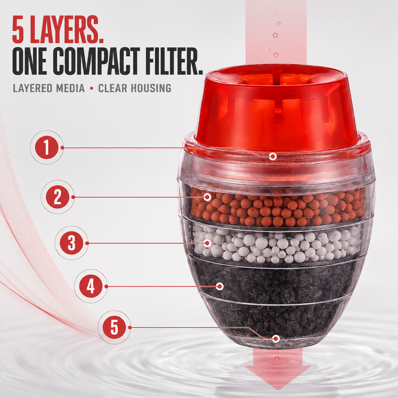 🥳 Hot Seller 🥳💞 Over 10,000 units sold! Water Purifier—5-stage filtration, splash-proof design, easy installation. Enjoy cleaner water—buy now! ✅