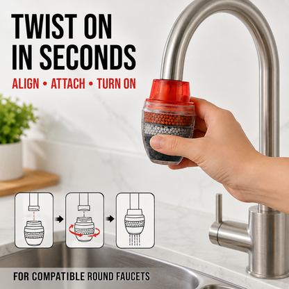 🥳 Hot Seller 🥳💞 Over 10,000 units sold! Water Purifier—5-stage filtration, splash-proof design, easy installation. Enjoy cleaner water—buy now! ✅