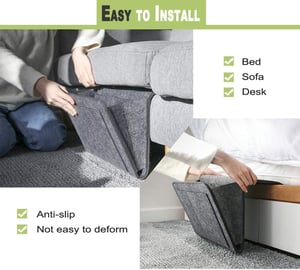 🛏️Bedside Hanging Storage Bag‑Multi‑Pocket Bed Caddy Organizer, Felt Hanging Pouch for Dorm Bunk Bed Hold Tablet Book Phone Stationery