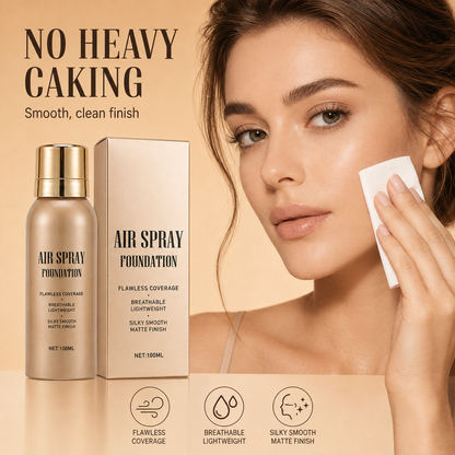 💦Waterproof Flawless Air Spray Foundation｜Long‑Lasting Airbrush Makeup, Sweat‑Proof Buildable Coverage ✨