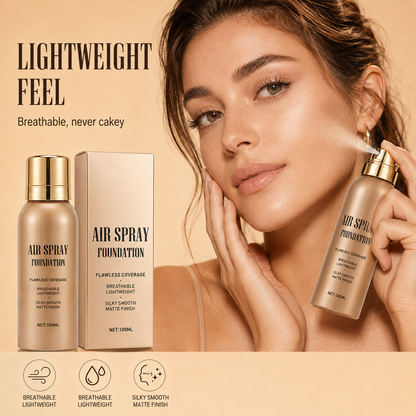 💦Waterproof Flawless Air Spray Foundation｜Long‑Lasting Airbrush Makeup, Sweat‑Proof Buildable Coverage ✨