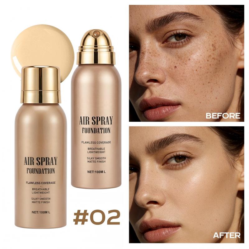 💦Waterproof Flawless Air Spray Foundation｜Long‑Lasting Airbrush Makeup, Sweat‑Proof Buildable Coverage ✨