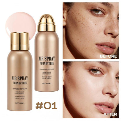 💦Waterproof Flawless Air Spray Foundation｜Long‑Lasting Airbrush Makeup, Sweat‑Proof Buildable Coverage ✨