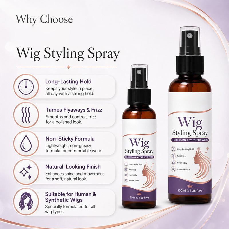 Long-Lasting Anti-Frizz Wig Styling Spray
