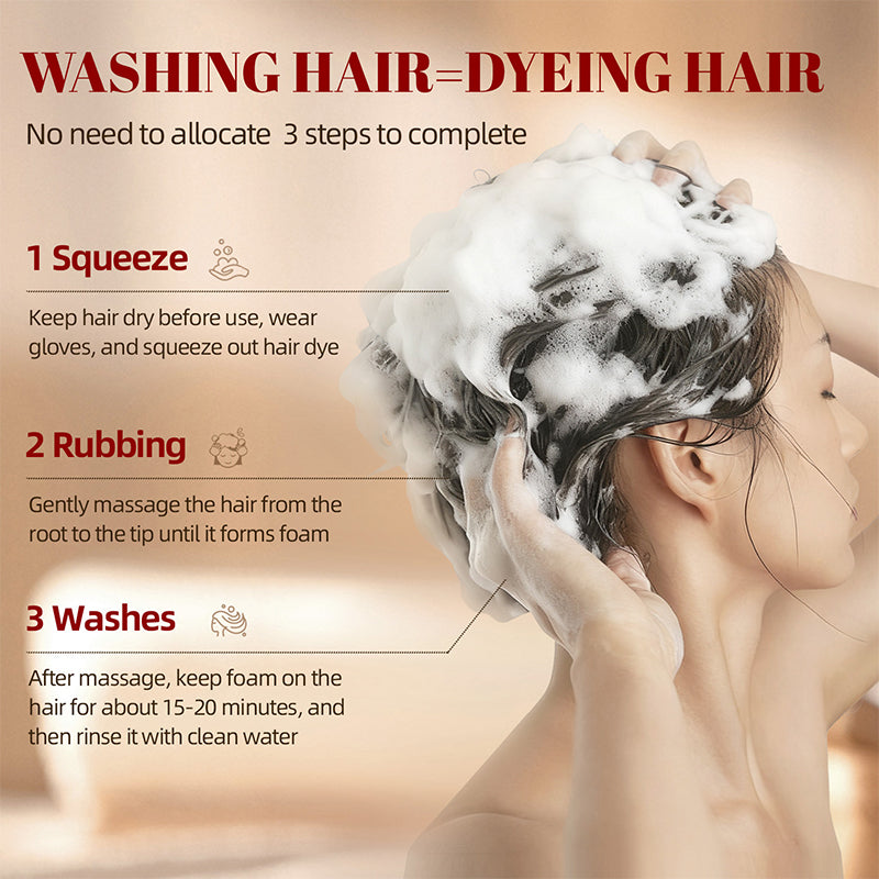 4-in-1 Herbal Hair Dye Shampoo