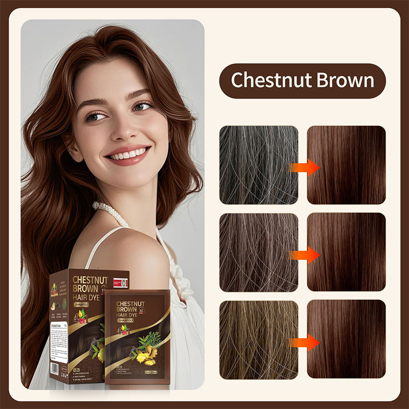 4-in-1 Herbal Hair Dye Shampoo