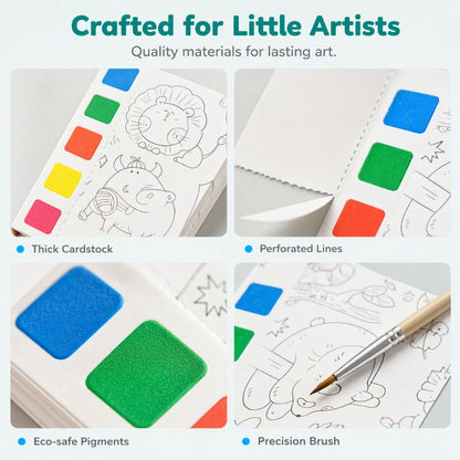 Pocket Watercolor Painting Book for Kids