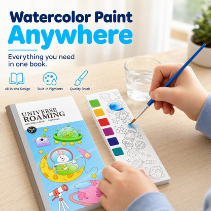 Pocket Watercolor Painting Book for Kids