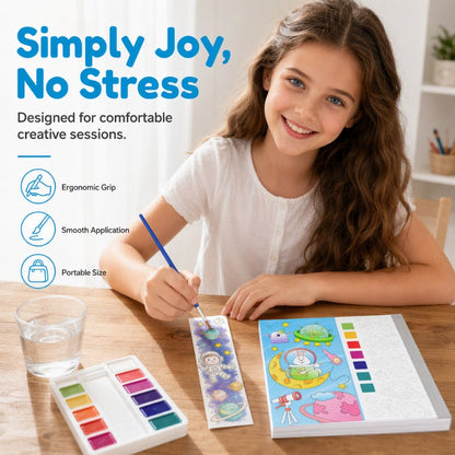 Pocket Watercolor Painting Book for Kids