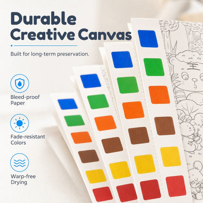 Pocket Watercolor Painting Book for Kids