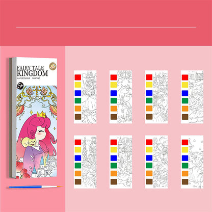 Pocket Watercolor Painting Book for Kids