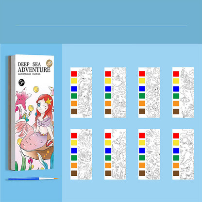 Pocket Watercolor Painting Book for Kids