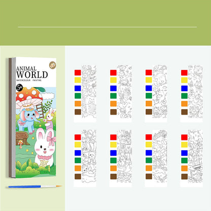 Pocket Watercolor Painting Book for Kids