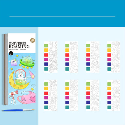 Pocket Watercolor Painting Book for Kids