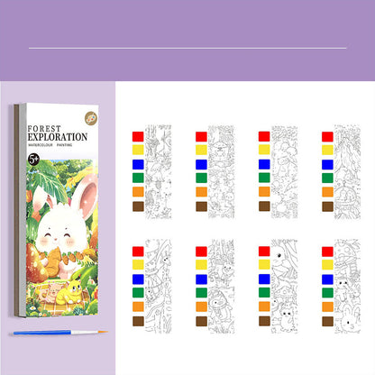 Pocket Watercolor Painting Book for Kids