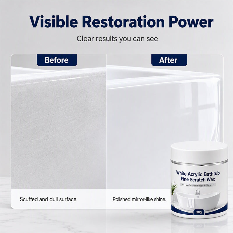 White Acrylic Bathtub Fine Scratch Repair Wax