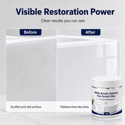 White Acrylic Bathtub Fine Scratch Repair Wax
