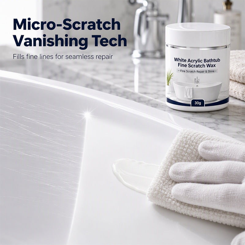White Acrylic Bathtub Fine Scratch Repair Wax