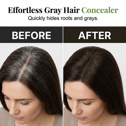🔥 Hot Seller 💇 Hair Care Must-Have: Gray Hair Concealer Powder—Quickly corrects hair color and hides gray hair—A thickening powder specially designed for fine, limp hair