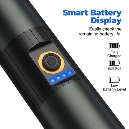 🎁2026 New Arrivals 50% OFF💥Ultra-Bright Tactical Flashlight with Zoom Function – Rugged, Waterproof, Rechargeable 🏕️