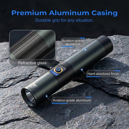 🎁2026 New Arrivals 50% OFF💥Ultra-Bright Tactical Flashlight with Zoom Function – Rugged, Waterproof, Rechargeable 🏕️