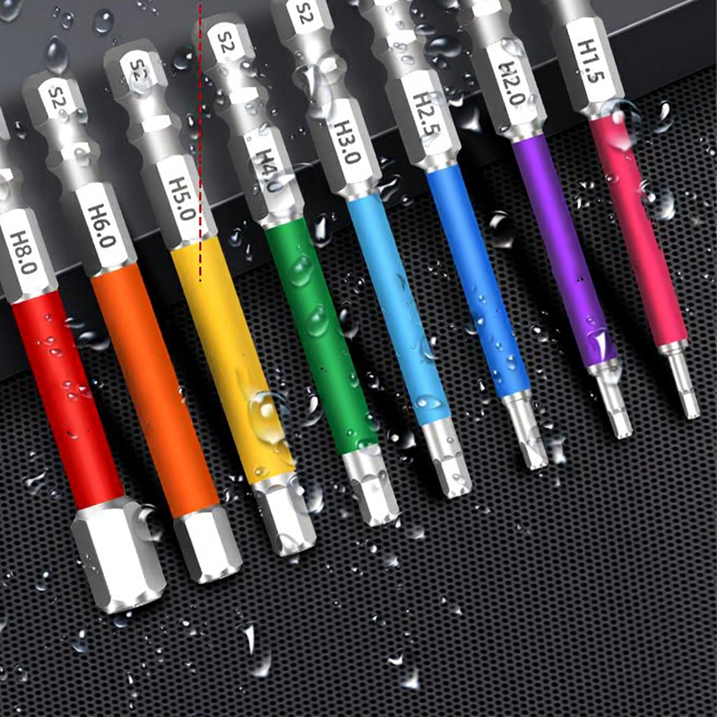 🔄 Quick and Easy Replacement—Non-Slip Magnetic Screwdriver Bit Set