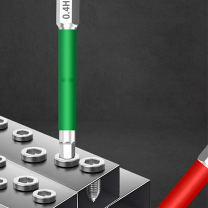 🔄 Quick and Easy Replacement—Non-Slip Magnetic Screwdriver Bit Set