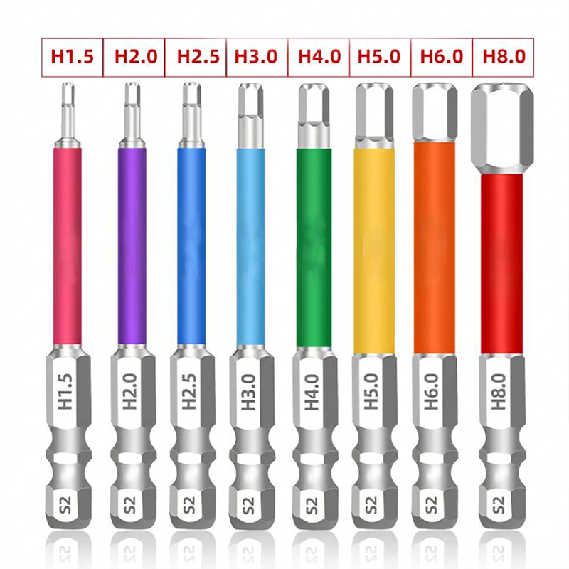 🔄 Quick and Easy Replacement—Non-Slip Magnetic Screwdriver Bit Set