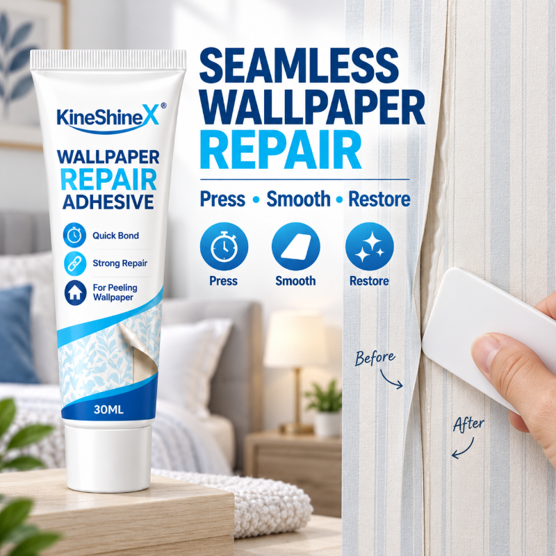 Heavy-Duty Wallpaper Repair Adhesive with Scraper