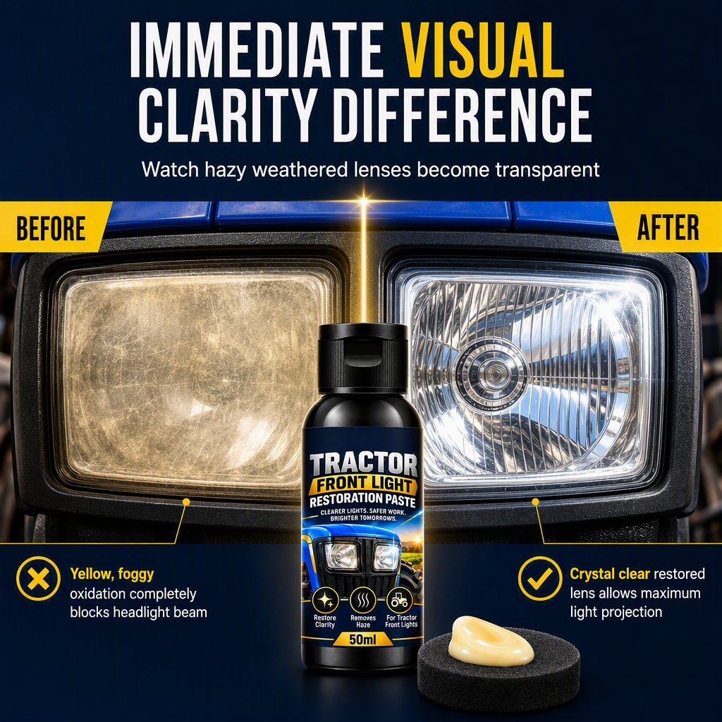 Agricultural Tractor and Vehicle Headlight Restoration Cream