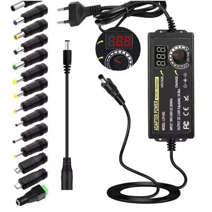 ⚡ LIMITED-TIME 50% OFF! ⏰ Adjustable 3V-24V 3A Universal AC/DC Power Adapter With Digital Display 🔋