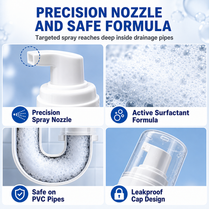 Household Pipe Foam Cleaner & Deodorizer