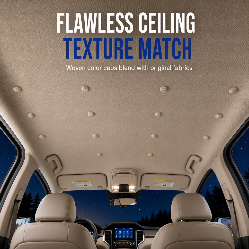 🚗 LIMITED-TIME 50% OFF 🔧 Car Headliner Repair Kit — Fix Sagging Roof Fabric, Snap Buttons & Rivets