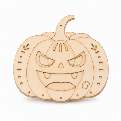 ⏰ Halloween Wooden Pumpkin Craft Kit | DIY Wind Chime 🎃