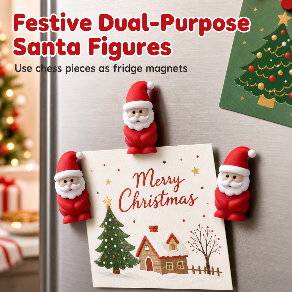 Christmas Santa Claus Magnetic Chess Board Game