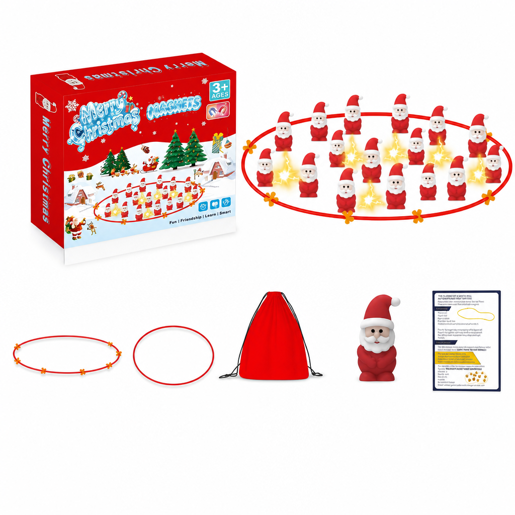Christmas Santa Claus Magnetic Chess Board Game