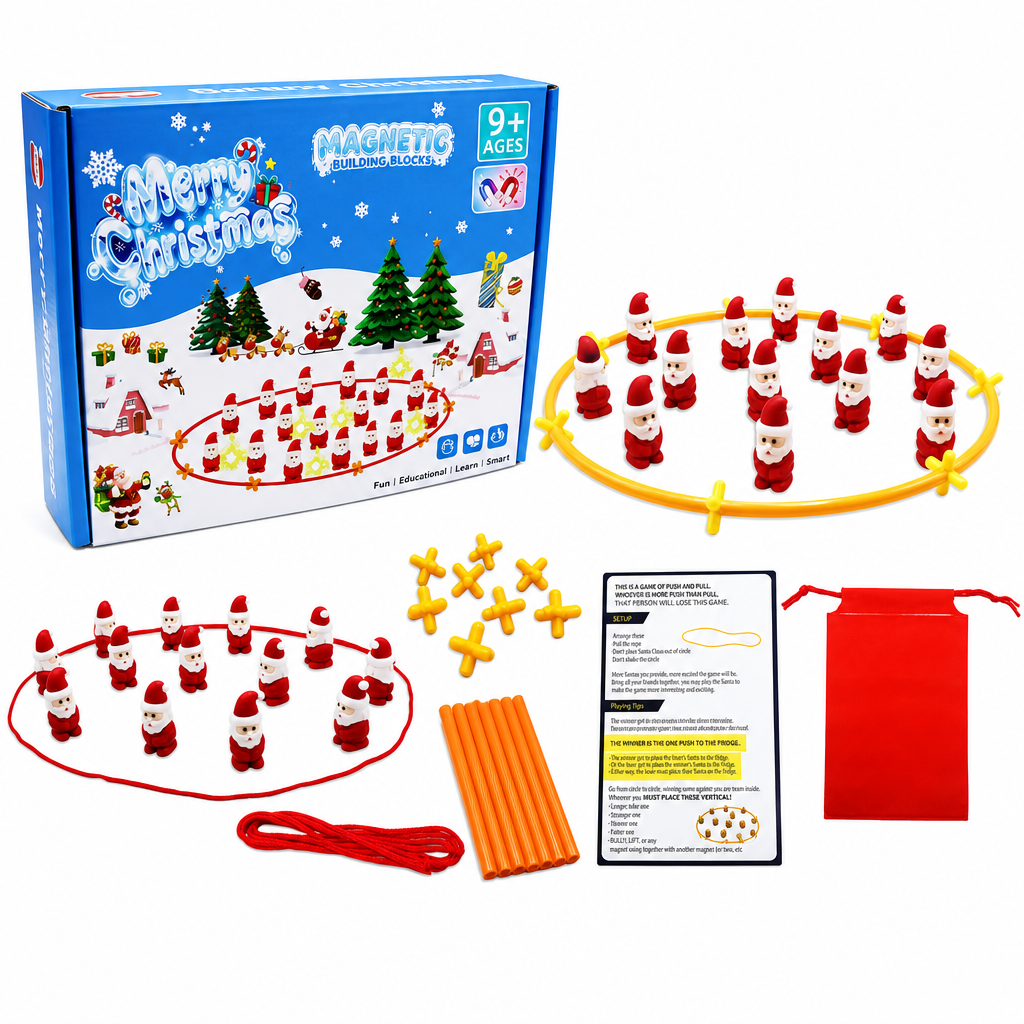 Christmas Santa Claus Magnetic Chess Board Game