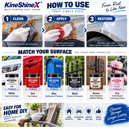 Multi-Purpose Rust Repair Cream for Cars & Household Metal