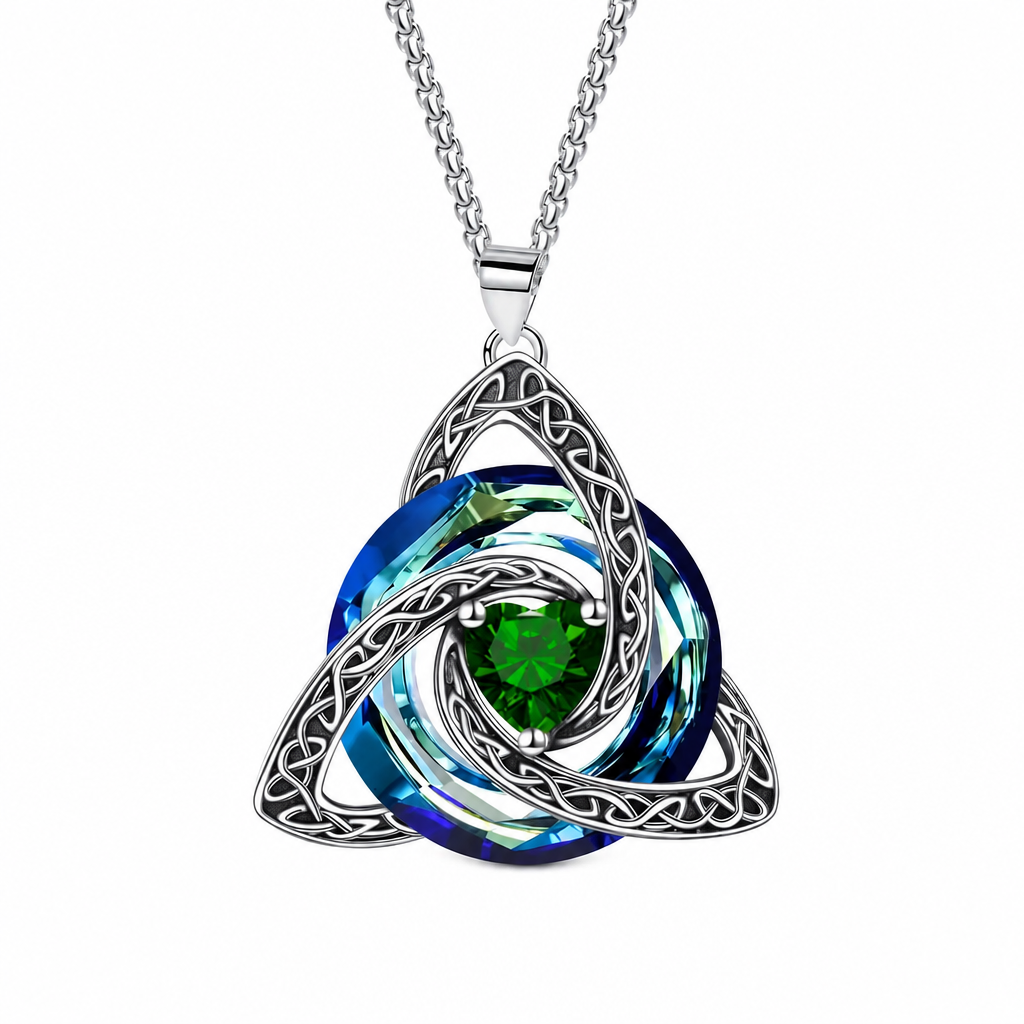 ⏳Limited-time 50% off⏰Women's Celtic Knot Birthstone Pendant Necklace🌀📿
