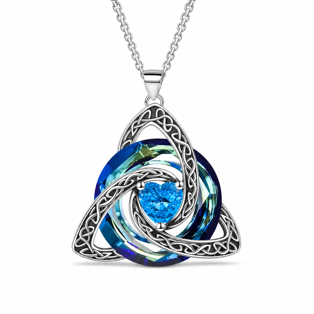 ⏳Limited-time 50% off⏰Women's Celtic Knot Birthstone Pendant Necklace🌀📿