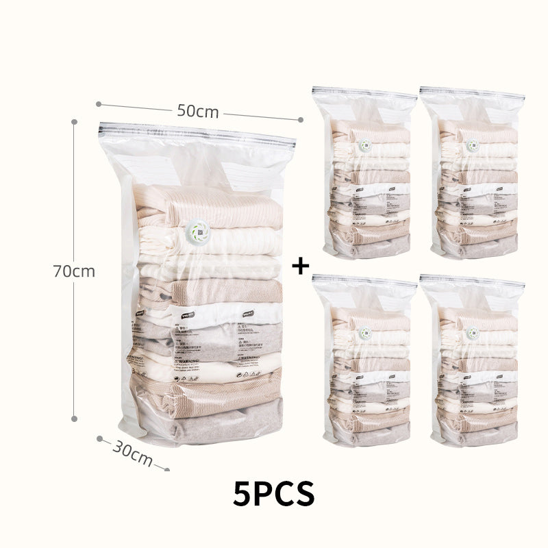 Reusable Vacuum-Free Compression Storage Bags