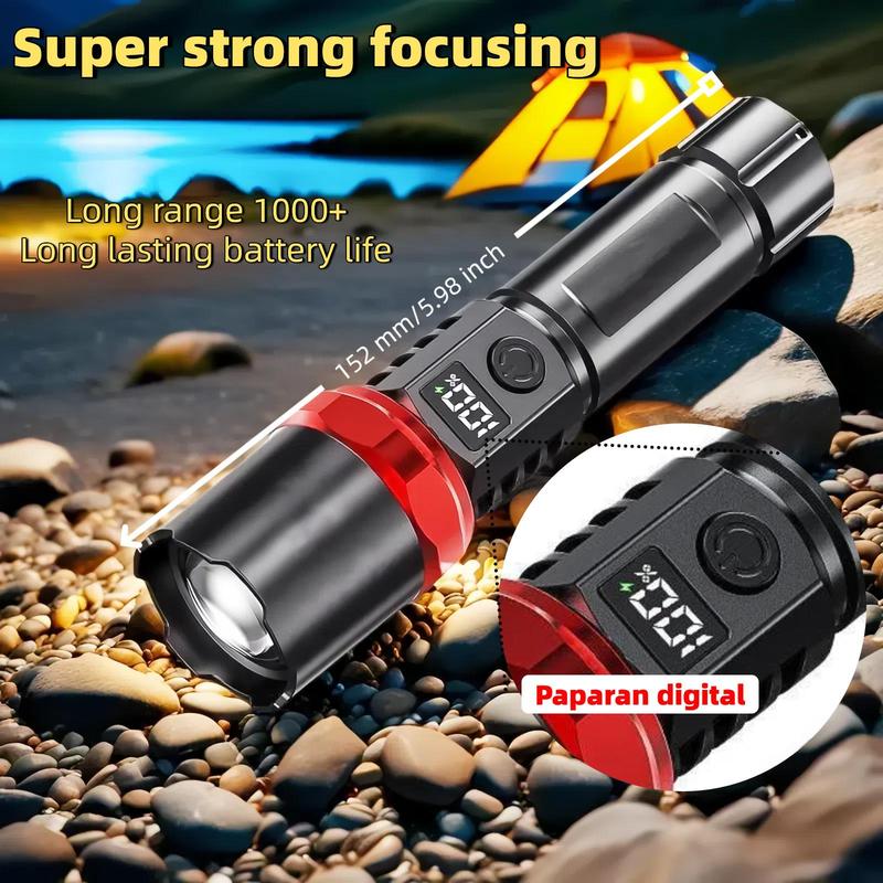 Rechargeable Laser Flashlight with Digital Display