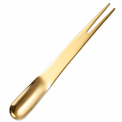 2-in-1 Stainless Steel Dessert Spoon Fruit Fork Set