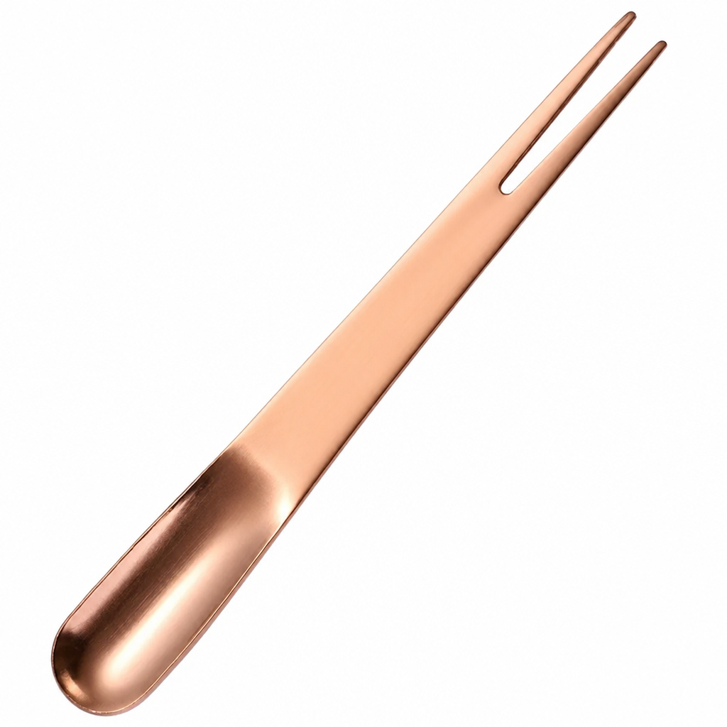2-in-1 Stainless Steel Dessert Spoon Fruit Fork Set