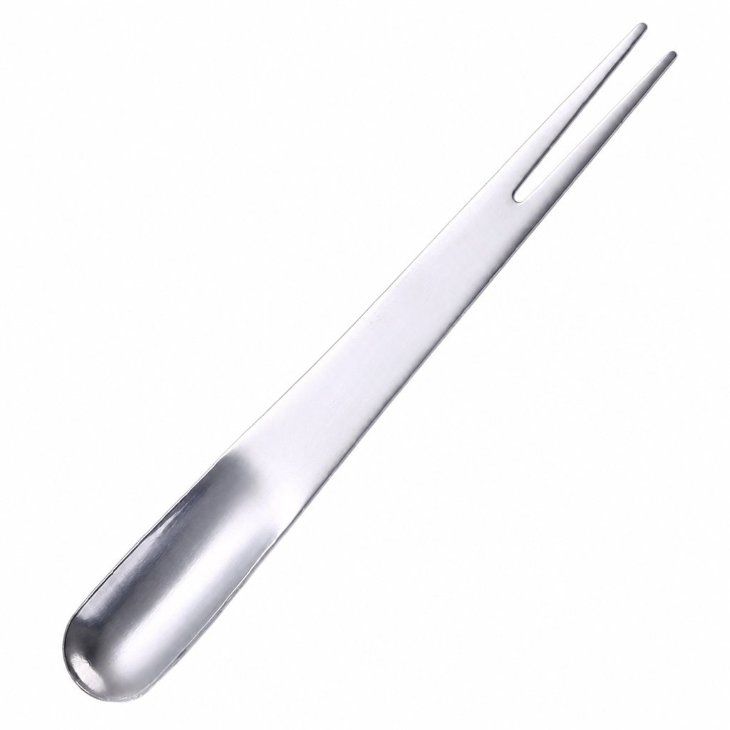 2-in-1 Stainless Steel Dessert Spoon Fruit Fork Set